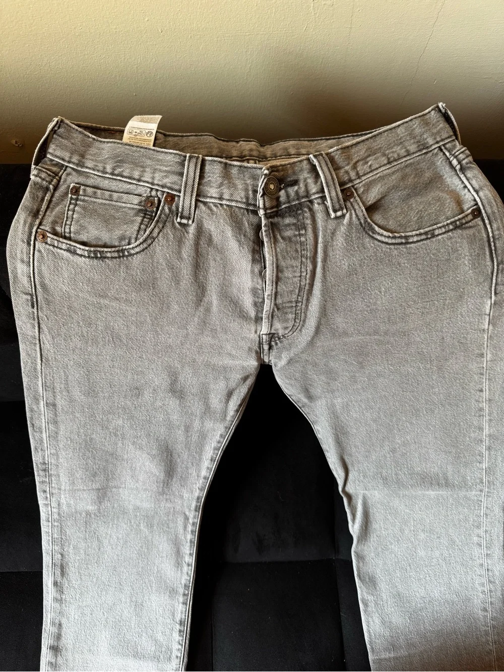 Levi's Men’s Light Gray Bootcut Jeans
